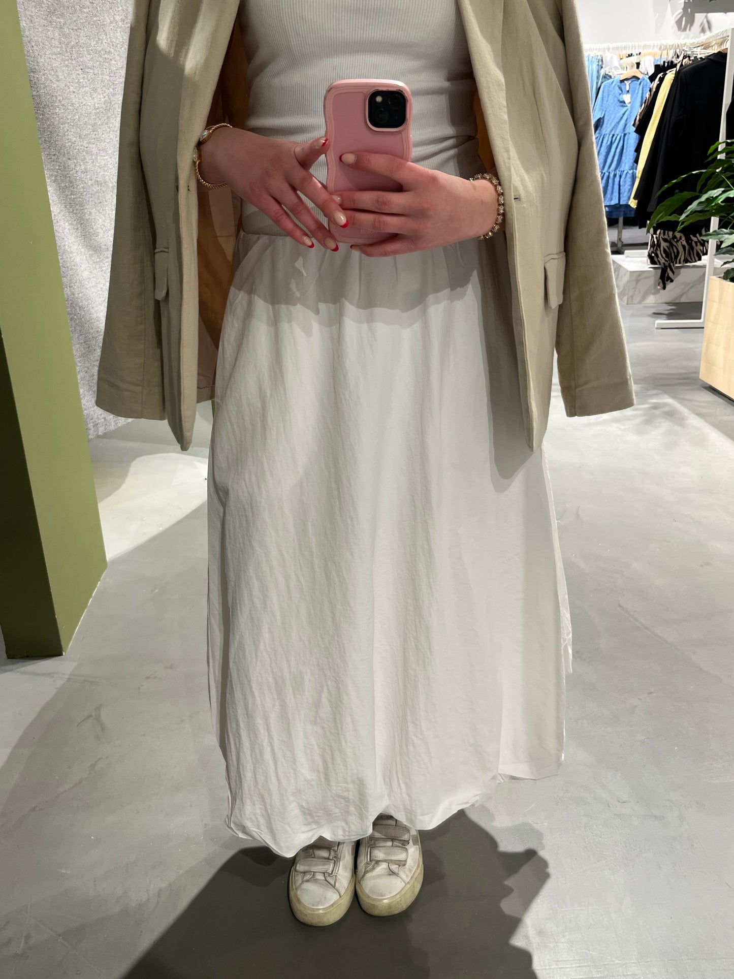 OBJETTA Long Skirt - Cloud Dancer