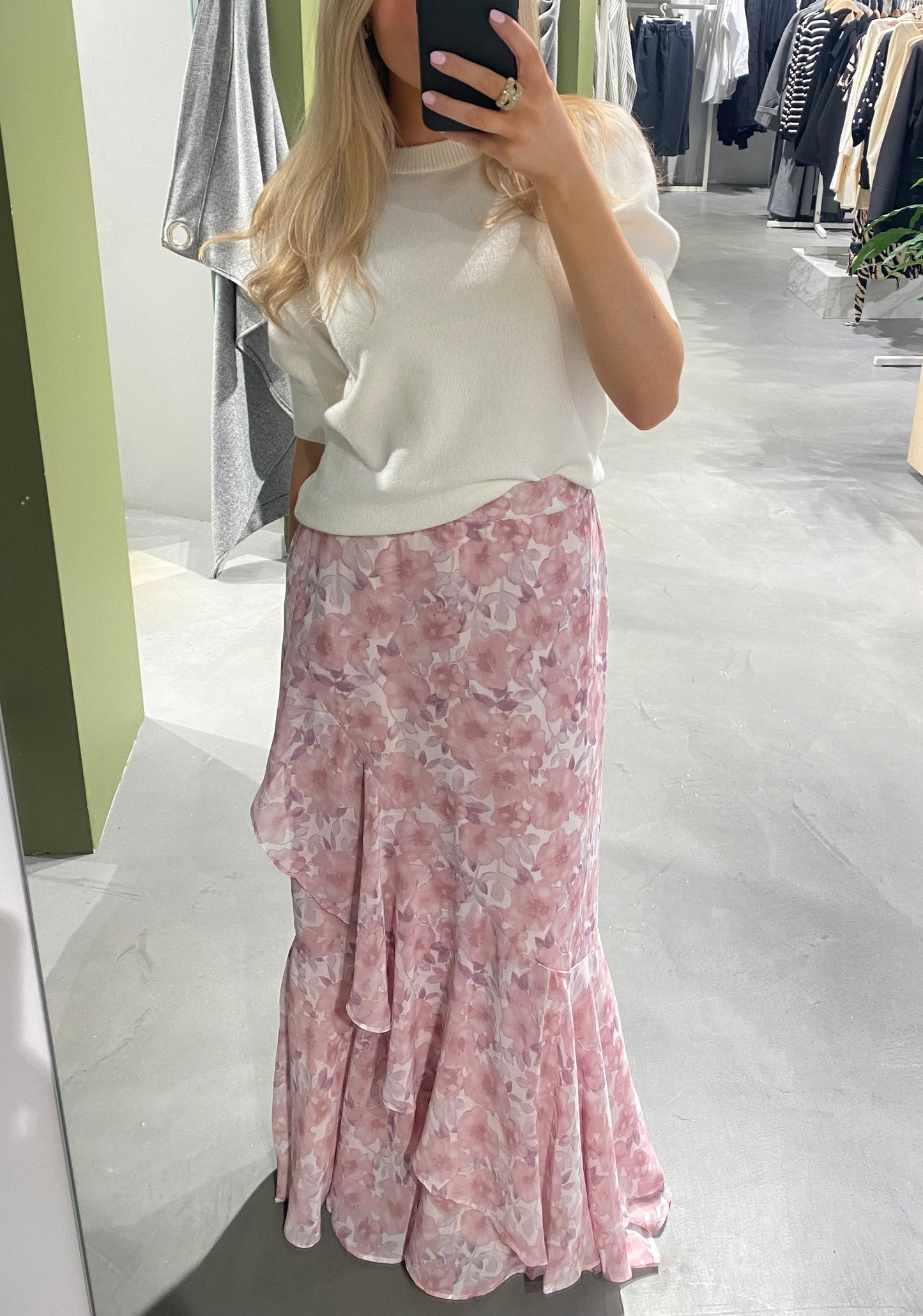 VIARIVA Long Skirt - Cloud Dancer