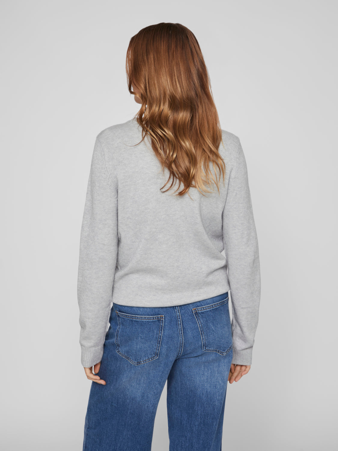 VIRIL Pullover - Light Grey Melange