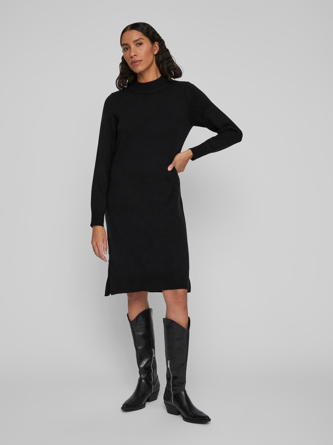 VIRIL Midi Dress - Black