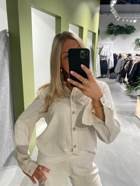 OBJSANNE Shirts - Sandshell