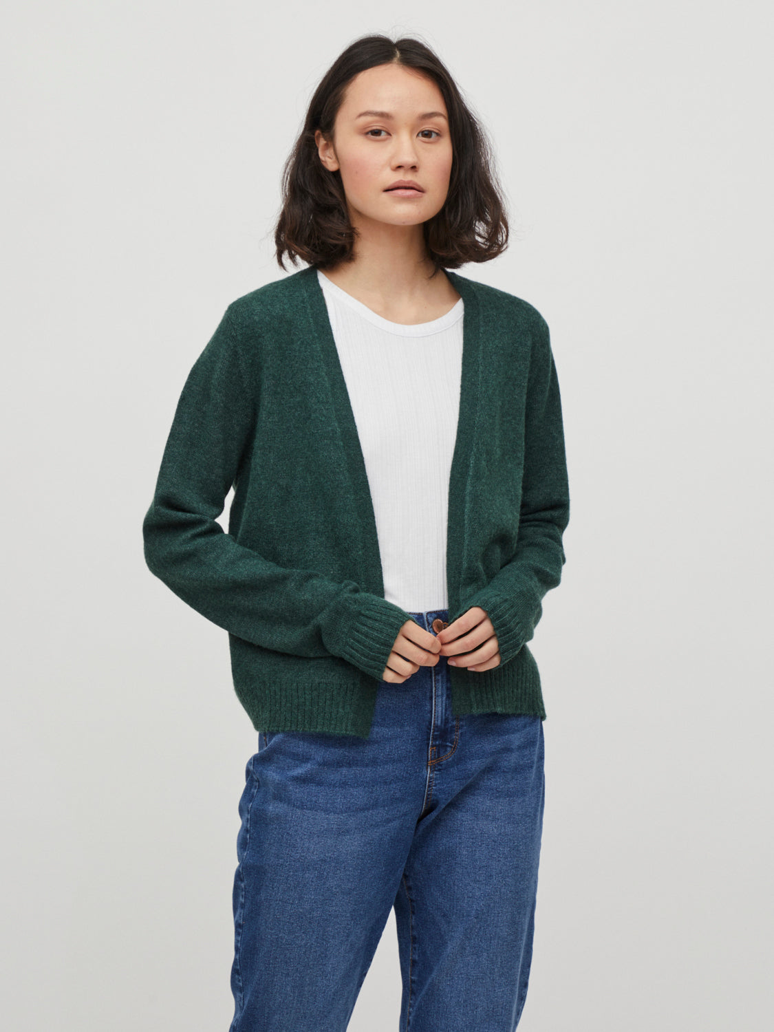 VIRIL Cardigan - Pineneedle