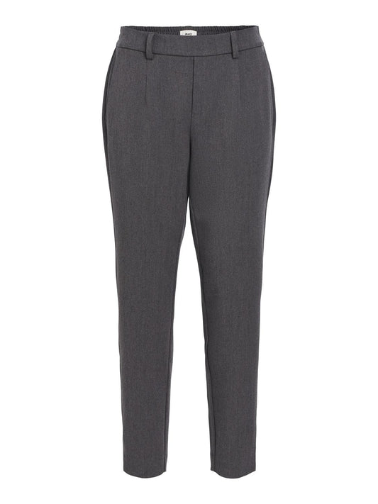 OBJLISA Trousers - Medium Grey Melange