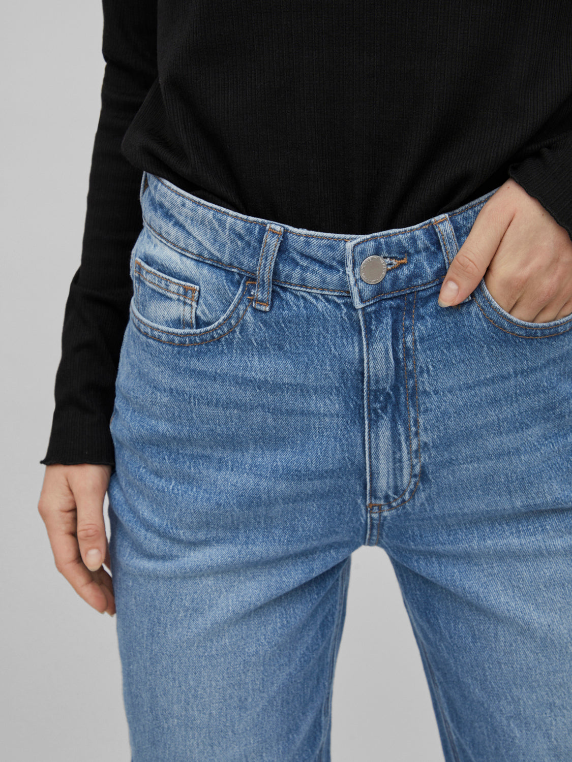 VIKELLY Jeans - Medium Blue Denim